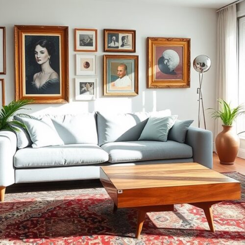 mix modern vintage styles