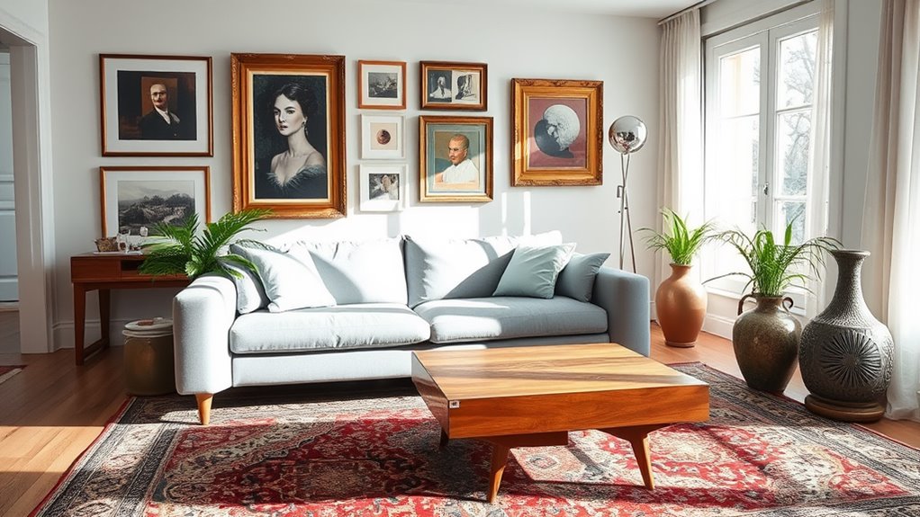 mix modern vintage styles